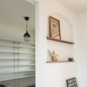 R型ニッチ 塗装集成カウンター2段付