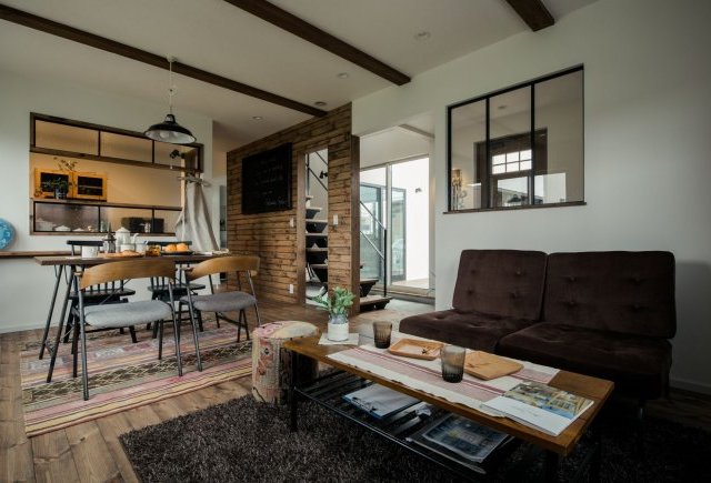 ナチュラル×アイアンのお家