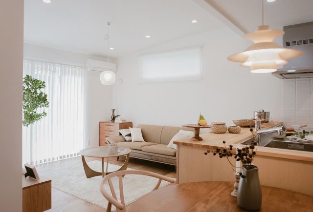 北欧テイストで回遊動線にこだわった平屋の家