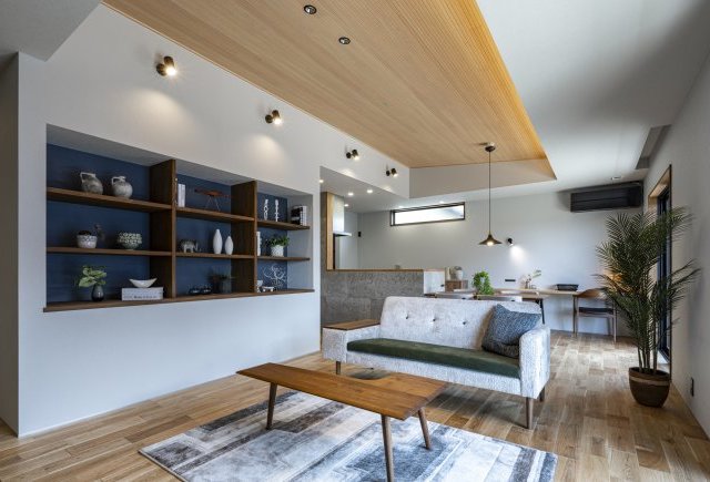 本物の素材感にこだわった和モダンな平屋
